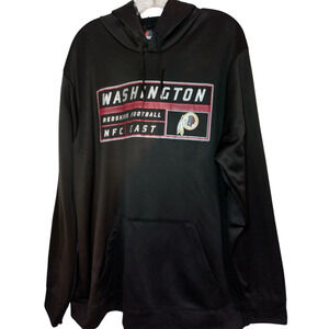 Washington Redskins Thermabase Mens Black Logo Lightweight Hoodie XL